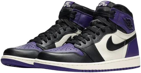 Side View of Jordan 1 Retro High Court Purple